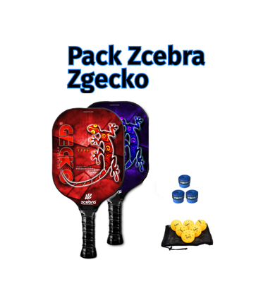 Pack Pickleball Zcebra Zgecko Fiberglass Series