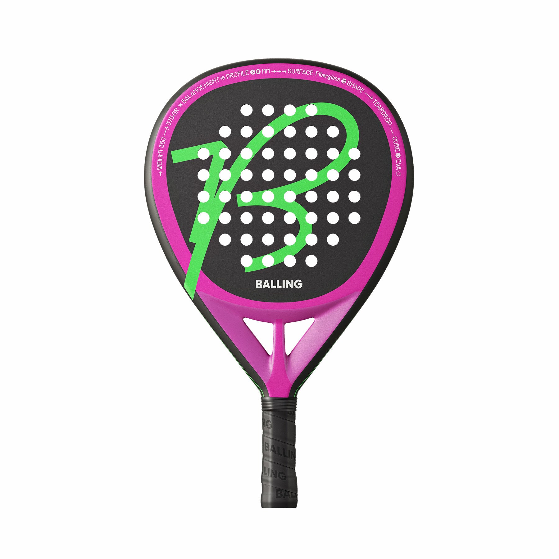Balling Aerial Teardrop padel racket (hybrid)