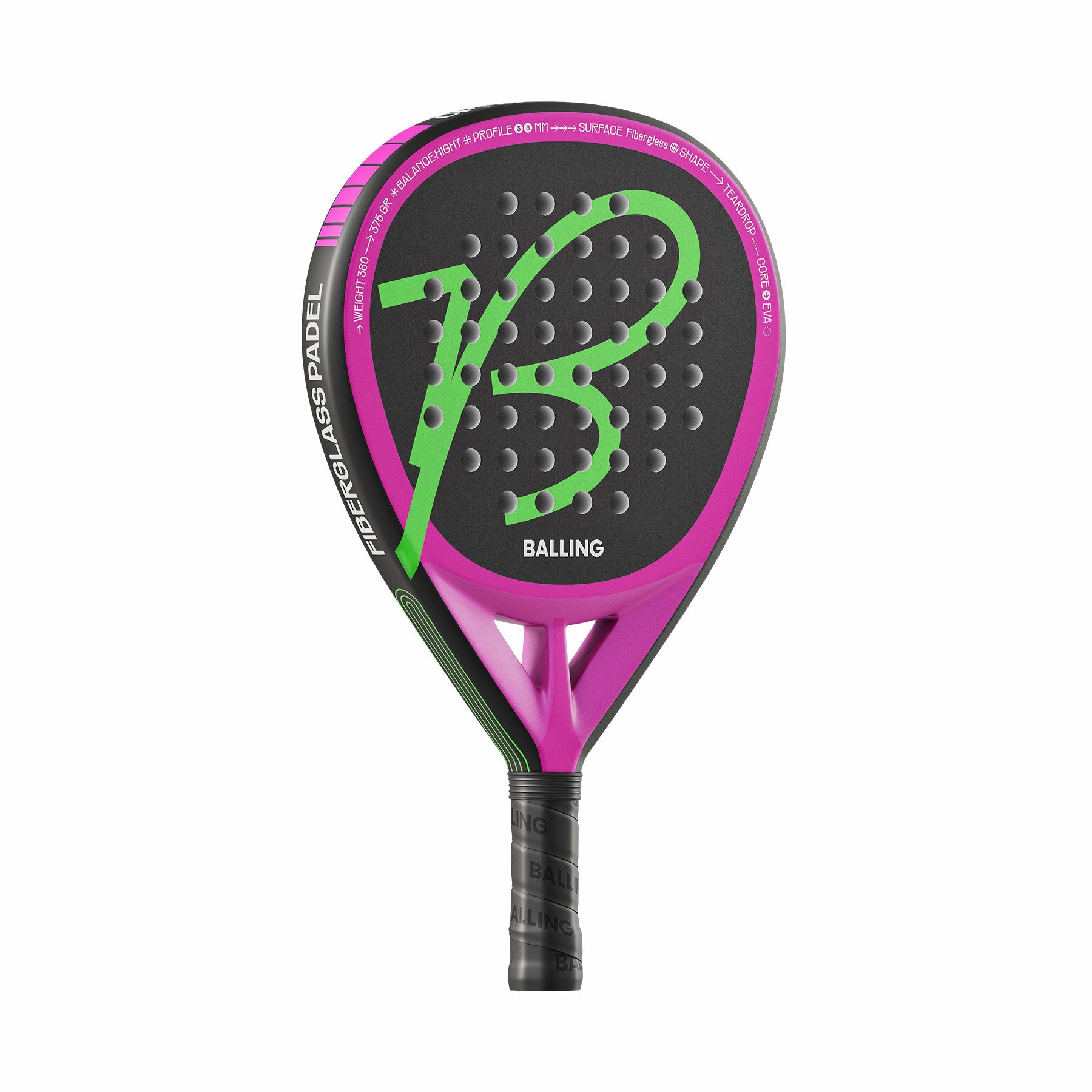 Balling Aerial Teardrop padel racket (hybrid)