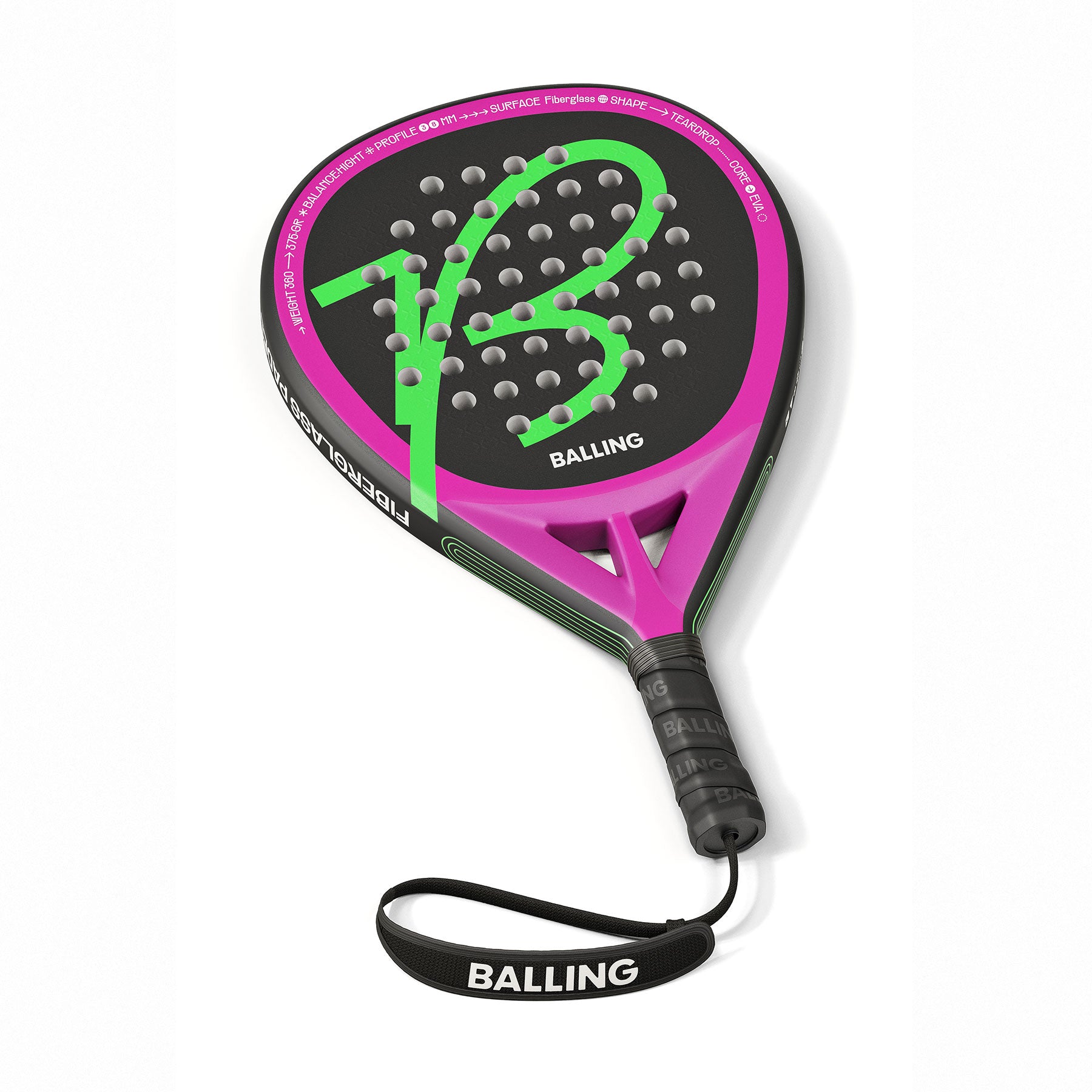 Balling Aerial Teardrop padel racket (hybrid)