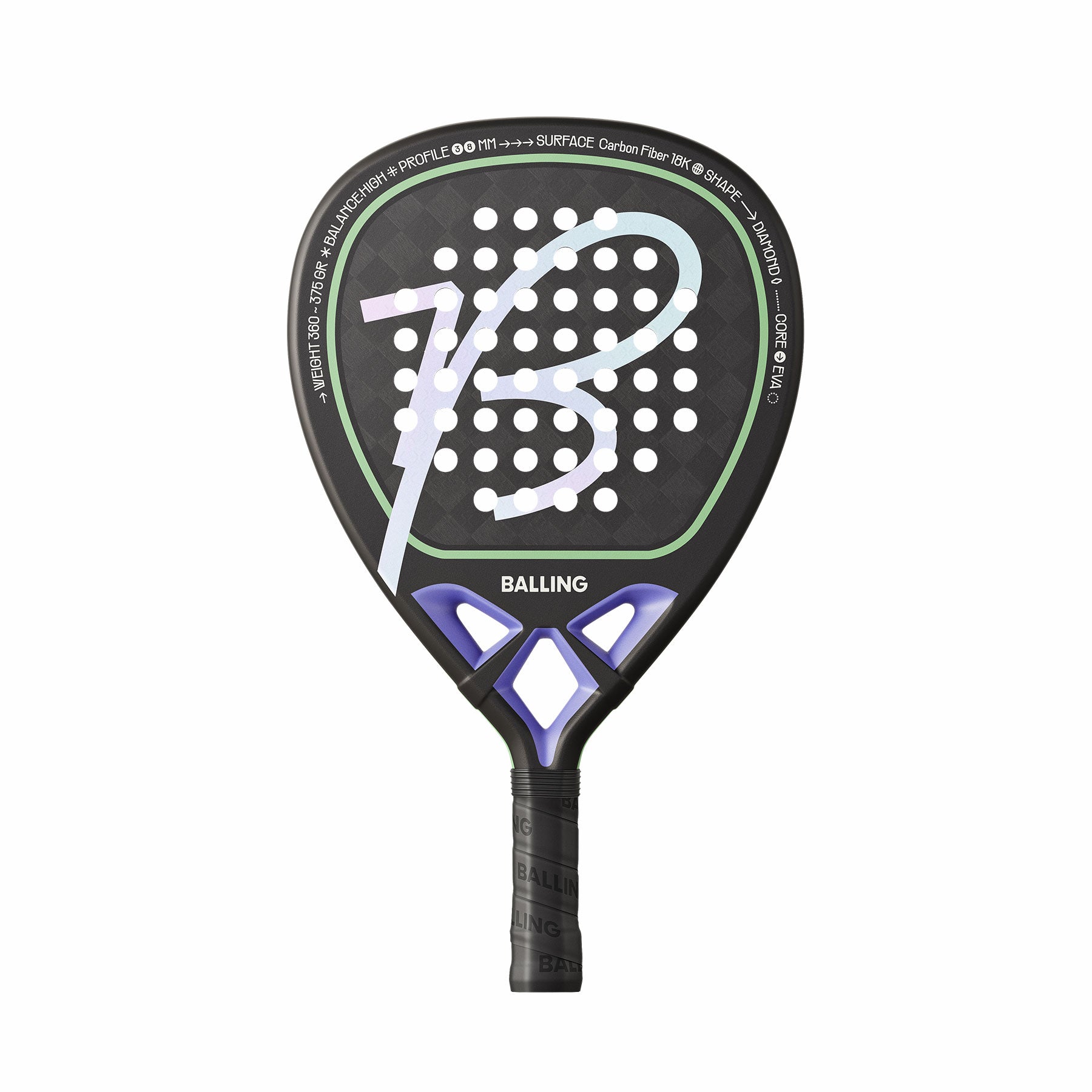 Balling Mosaic Diamond 18K padel racket (attack)