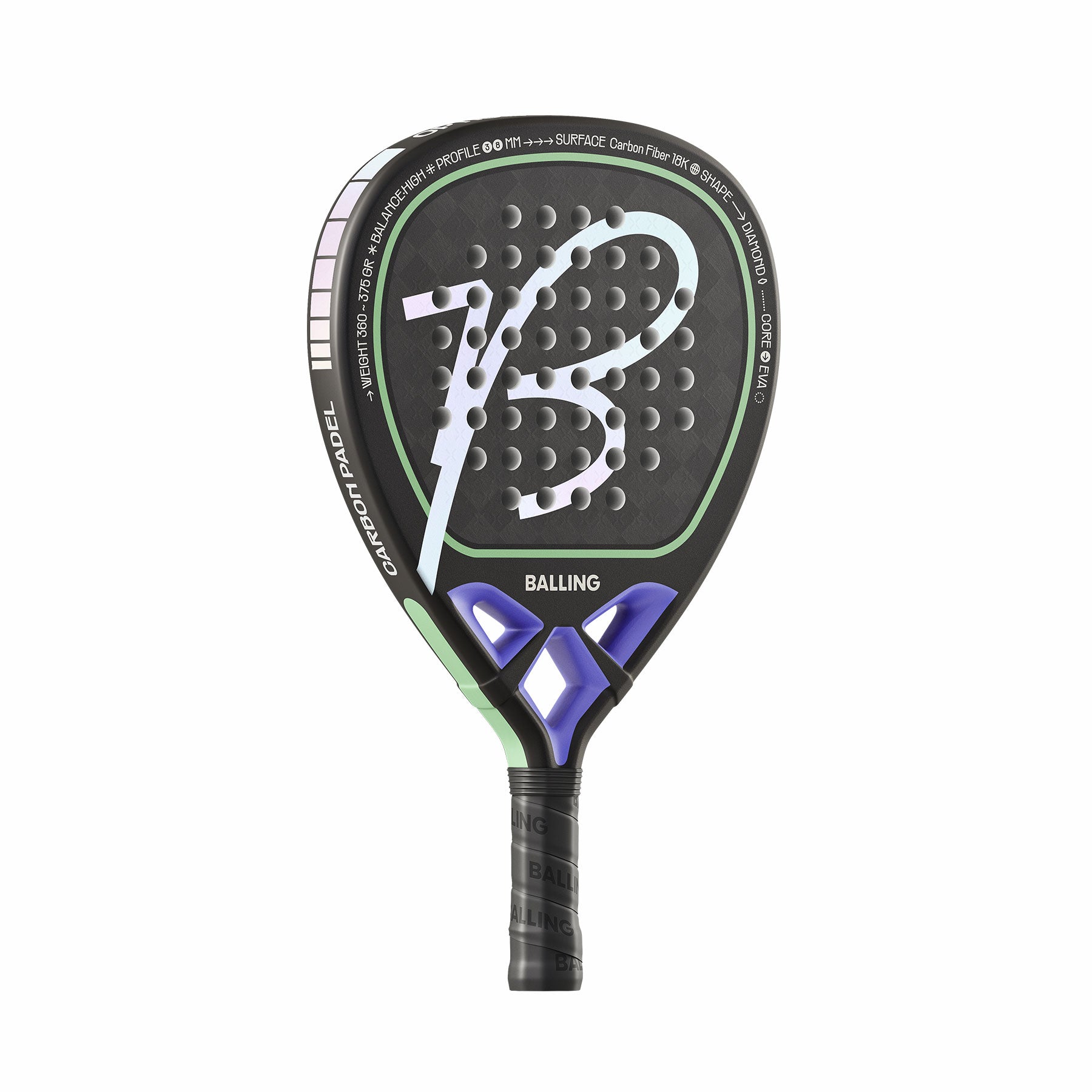 Balling Mosaic Diamond 18K padel racket (attack)