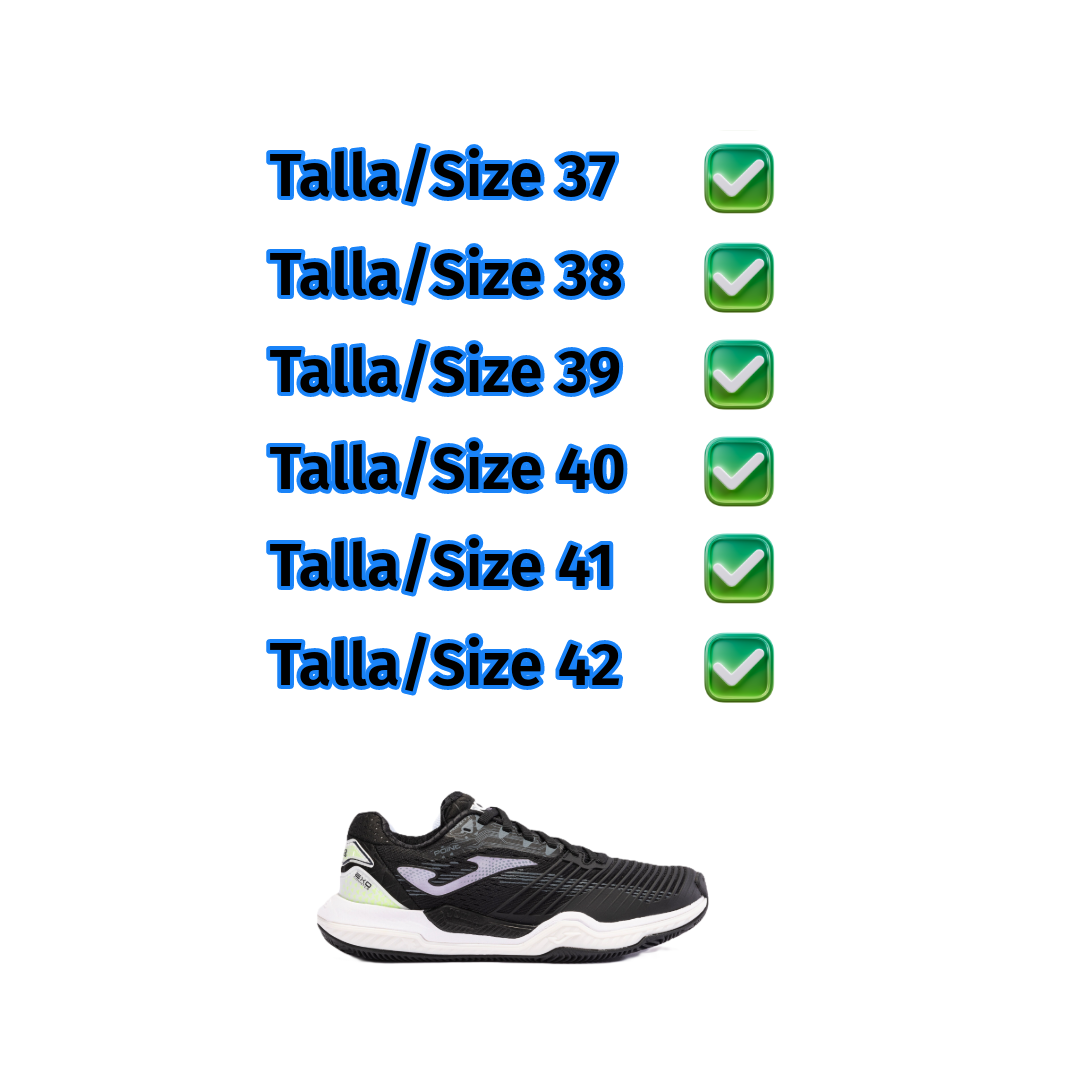 Pack Surtido Zapatillas Joma T.Point Lady 23 Negro Rosa TPOILS2301P (12 pares)