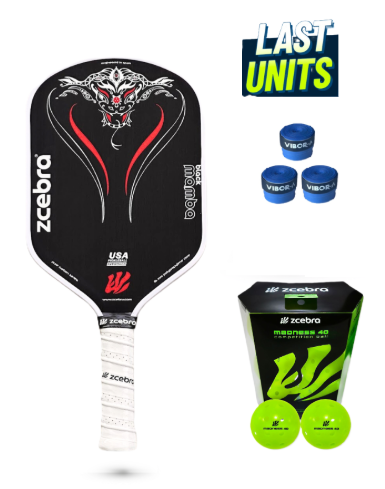 Pack Pickleball Zcebra Black Mamba Pure Carbon Series 2024