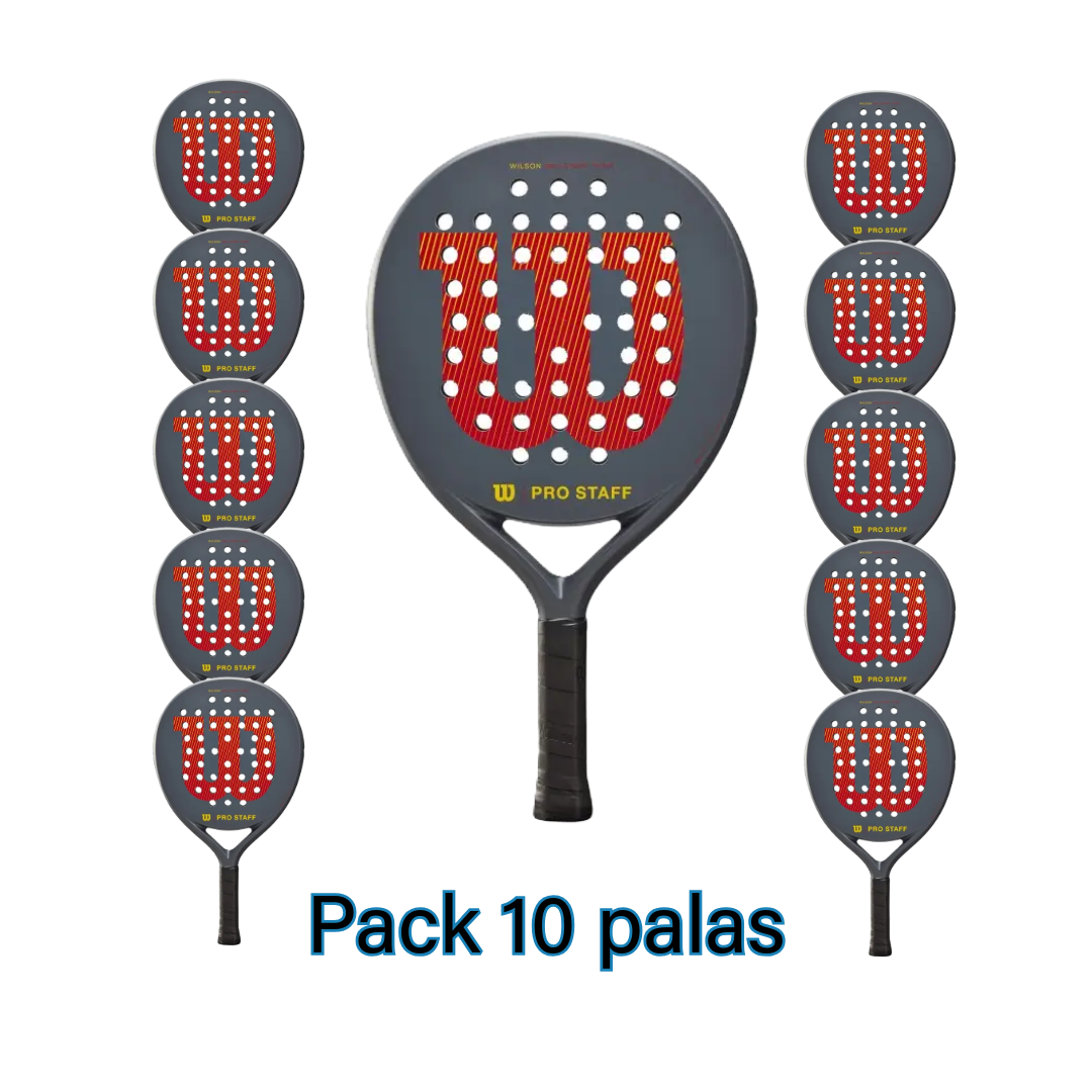 10 Wilson Pro Staff V2 Team Alt Padel Gyrd 2 padel rackets set