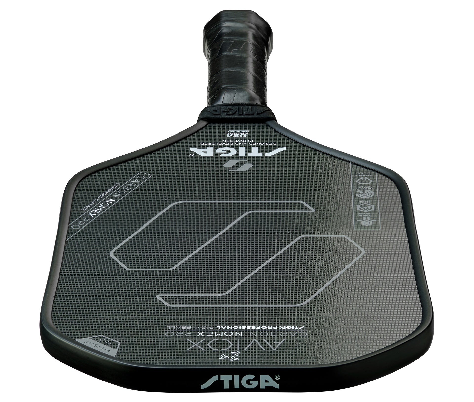 Pala pickleball Stiga Aviox Carbon Nomex Pro Gold