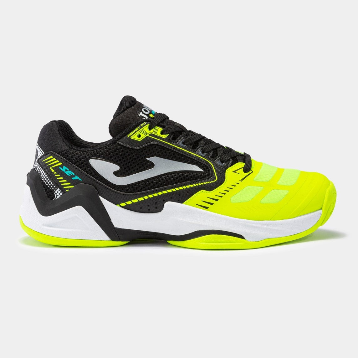 JOMA T.SET 2301 BLACK YELLOW FLUOR TSETS2301P PADEL SHOES