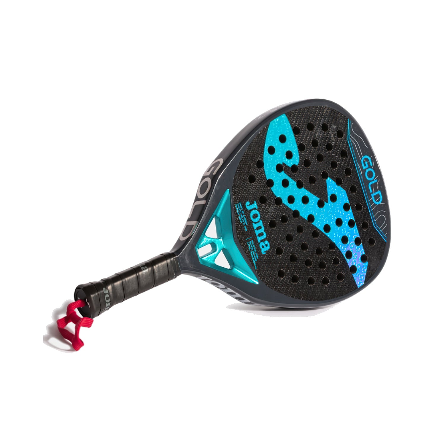 Joma Gold Black Turquoise padel racket