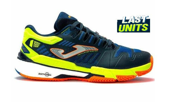 Zapatilla Joma World Padel Tour Slam 2204 Royal Amarillo Flúor TSLAMS2204P