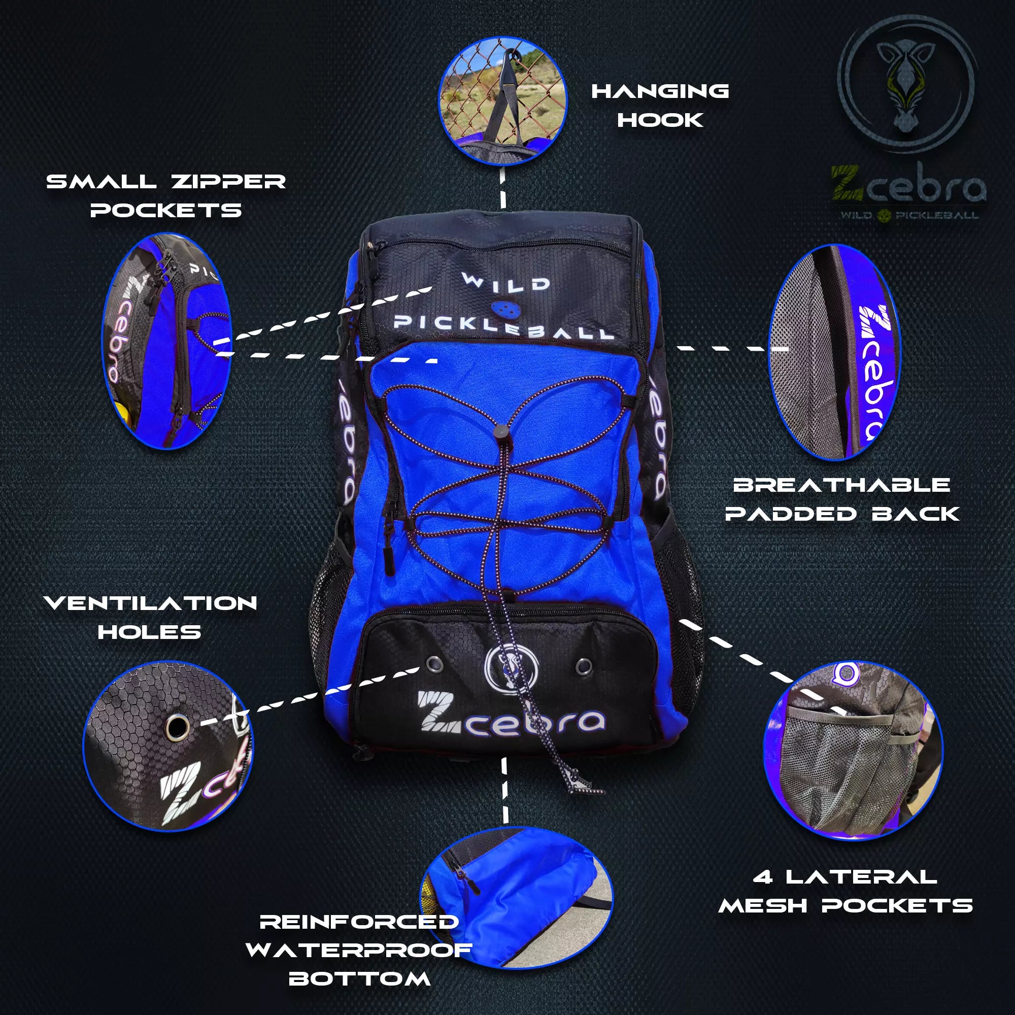 Mochila Zcebra Azul