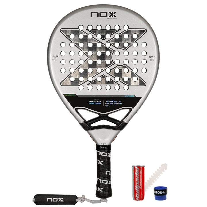 Nox AT10 Luxury GENIUS 18K Alum 2024 by Agustín Tapia padel racket