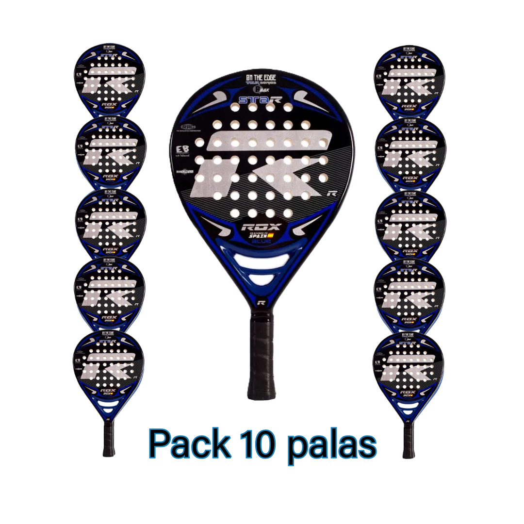 Rox Racket 10 Rox R-Star Blue padel rackets set 🔵🔵 Padel Island