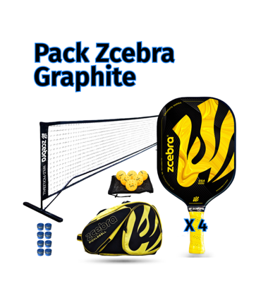 Zcebra Graphite Series Yellow pickleball pack