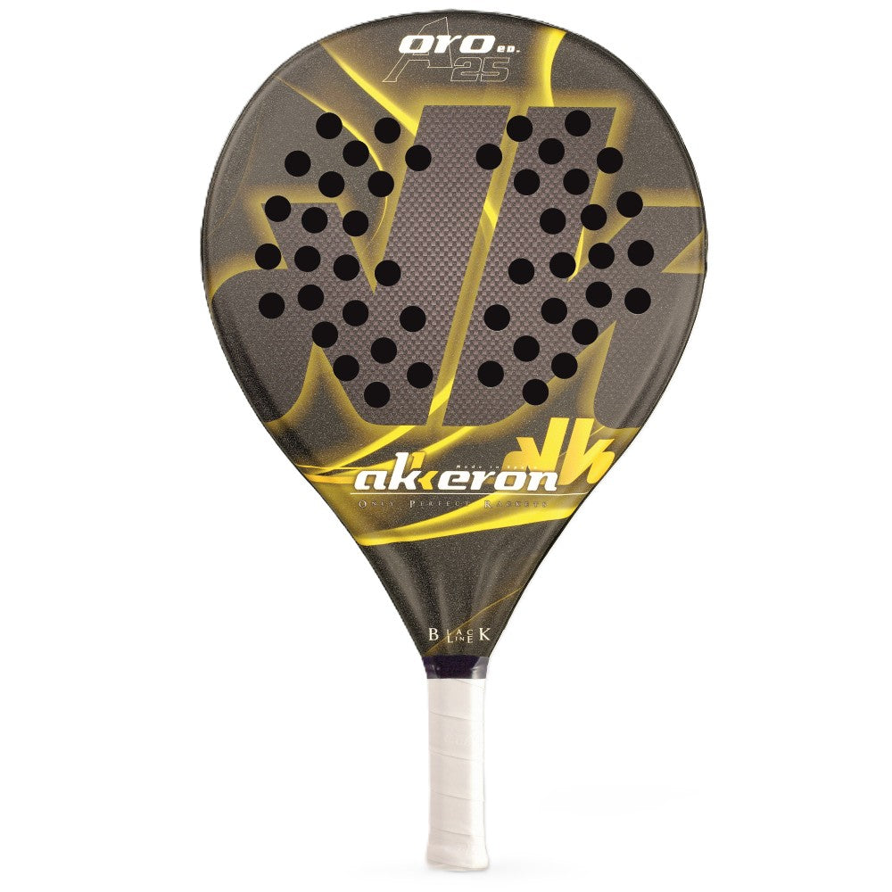 Akkeron Black Oro Edition A25 padel racket
