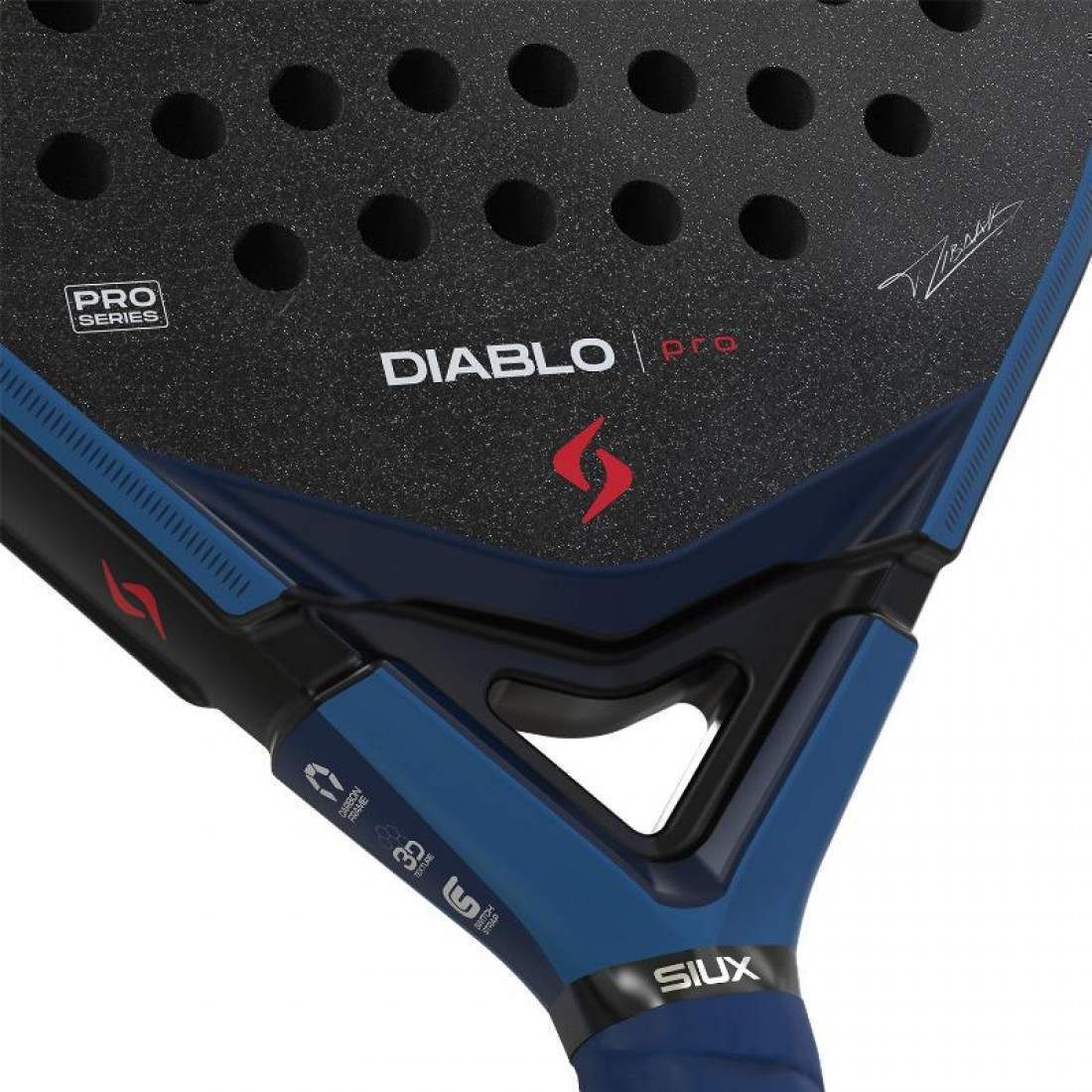 Pala Siux Diablo Pro 2026 Azul Royal · Tino Libaak