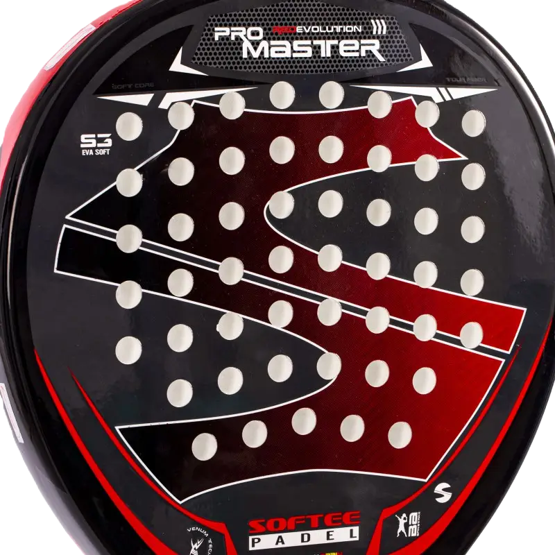 10 Softee Pro Master Evolution Red padel rackets set