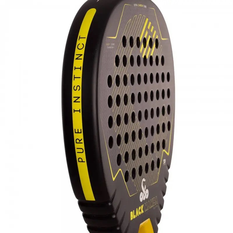 Raquette De Padel VIBOR-A Black Mamba Elite 3k - Forme Hybride, Noyau EVA PRO Multidensité, Pour Joueurs Polyvalents