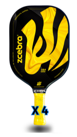 Zcebra Graphite Series Yellow pickleball pack