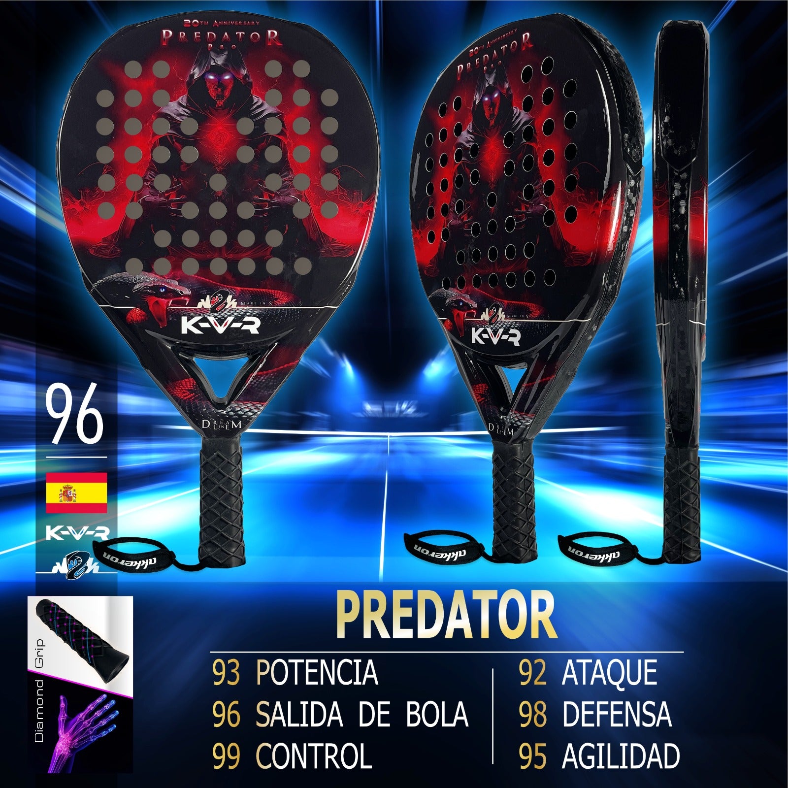 Akkeron Predator 20th Pro 2024 padel racket