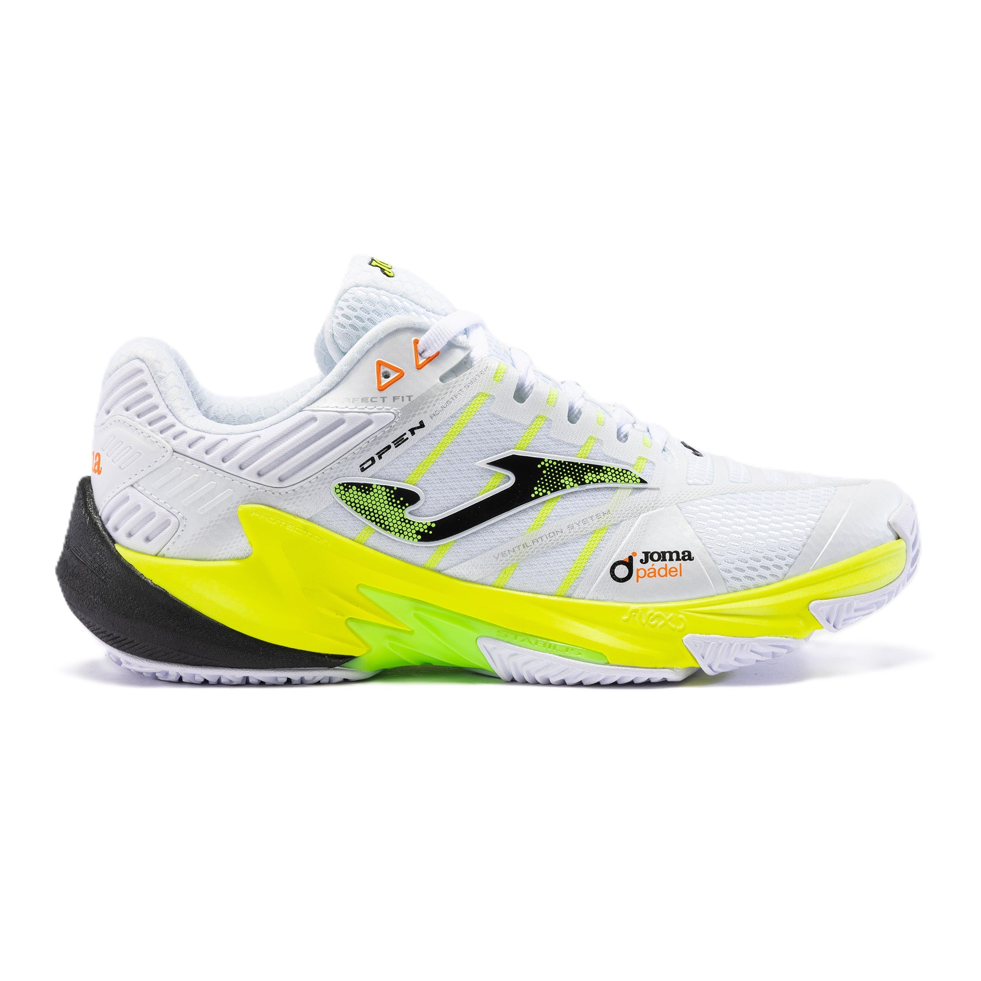 Pack Surtido Zapatillas Joma OPEN Men 2402 Blanco/Amarillo Flúor (8 pares)