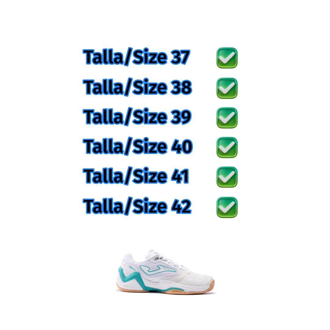 Pack Surtido Zapatillas Joma T.SET LADY 2302 Blanco Celeste (12 pares)