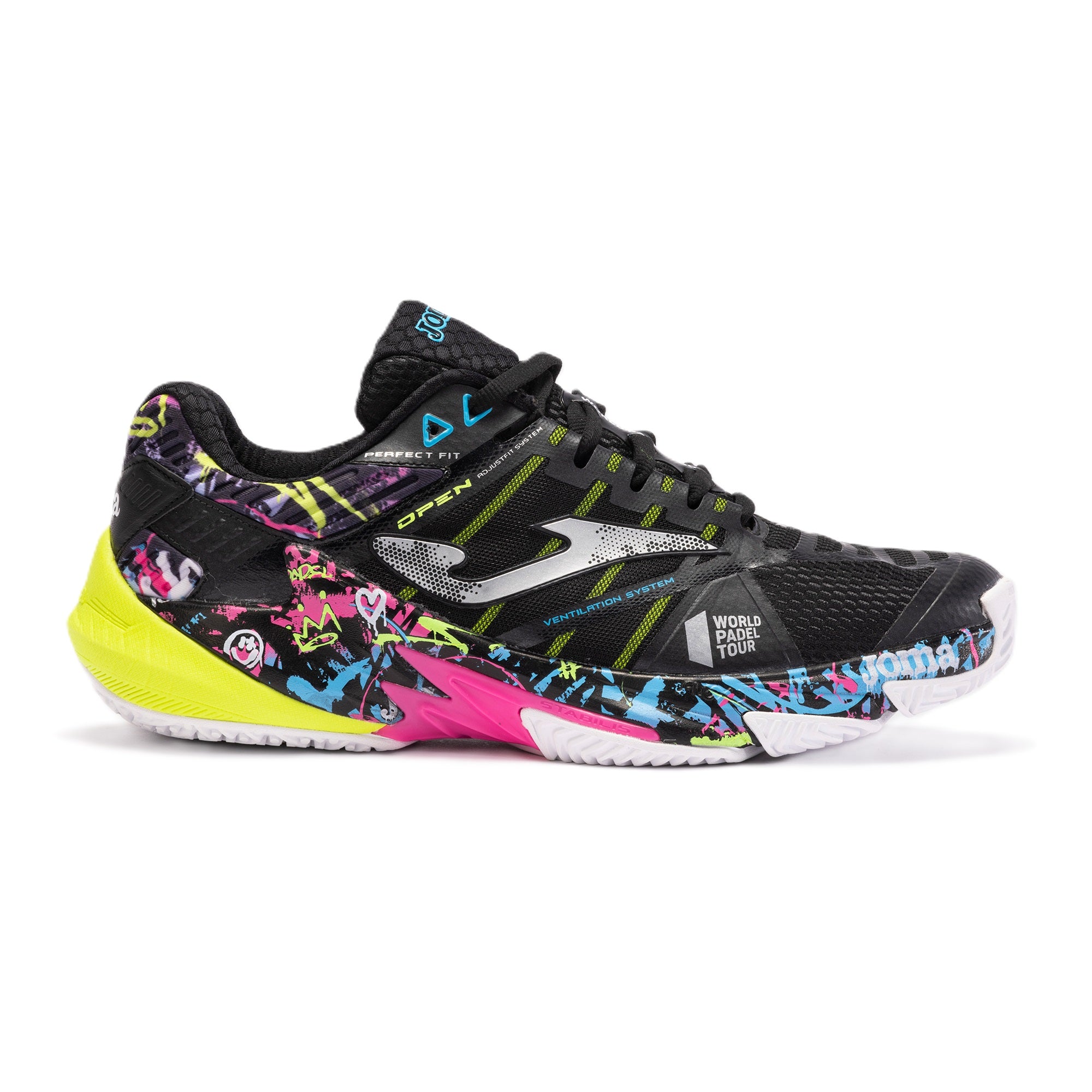Zapatillas Joma T.Open 23 World Padel Tour-WPT Clay Unisex Negro TOPES2351P
