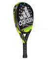 pala de padel adidas adipower 3.0 negro y amarillo vista lateral