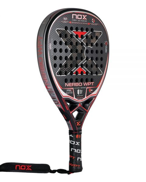 Pala de padel Nox NERBO WPT Luxury Series 2022 vista de lado.