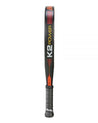 Pala de pádel Bullpadel K2 Power año 2022. En colores naranja, blanco y negro.