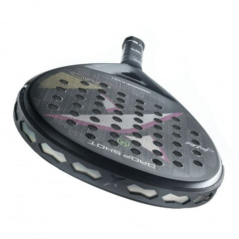 Pala de pádel  Drop Shot Conqueror 10 Soft vista frontal.