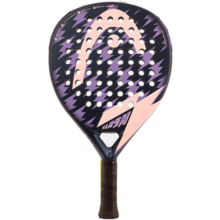 Pala de pádel Head Flas W 2022. En colores negro y rosa.