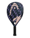 Pala de pádel Head Flas W 2022. En colores negro y rosa. Vista de lado.