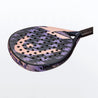 Pala de pádel Head Flas W 2022. En colores negro y rosa. Vista de reverso.