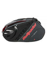 Paletero Bullpadel Vertex BPP22001 en colores negro y naranja. Vista lateral.