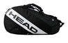 Paletero de padel Head Elite Supercombi. En color negro con una banda en blanco con el logo de la marca.